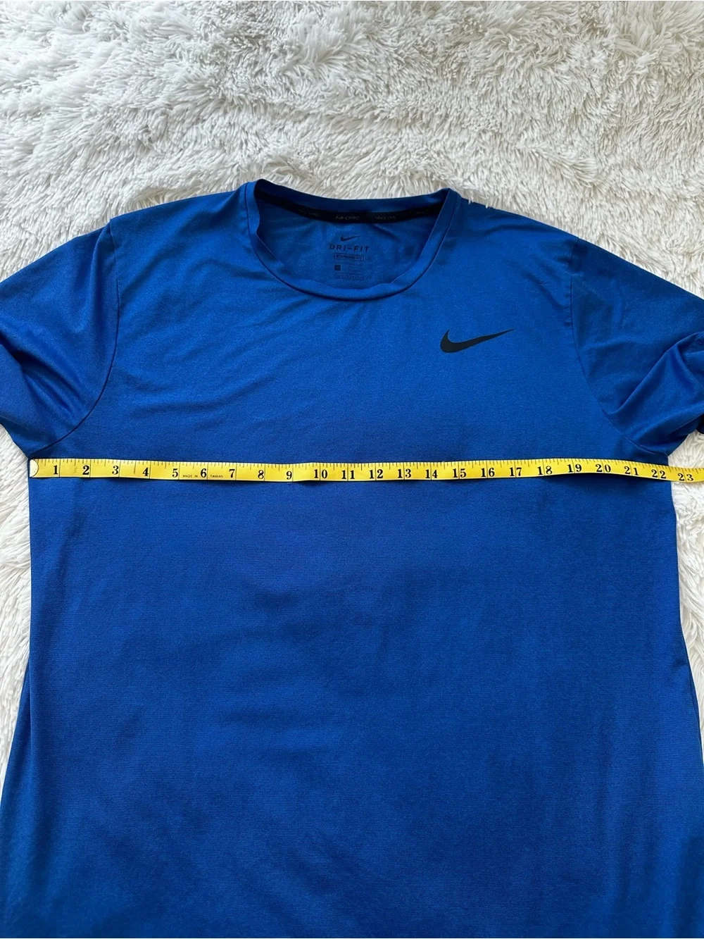 Nike Pro Dri-FIT Blue Training Shirt Men’s Large Gym Running Athletic Tee